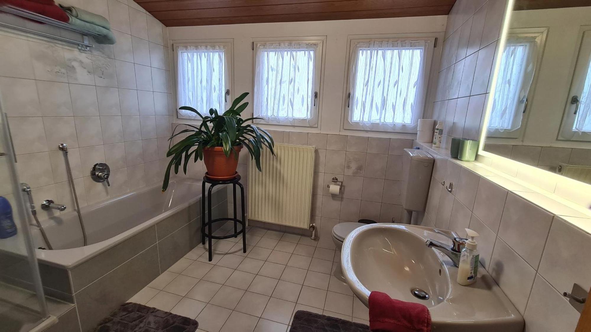 Gemuetliche 120 Qm Ferienwohnung Mit Balkon Adelsdorf Luaran gambar