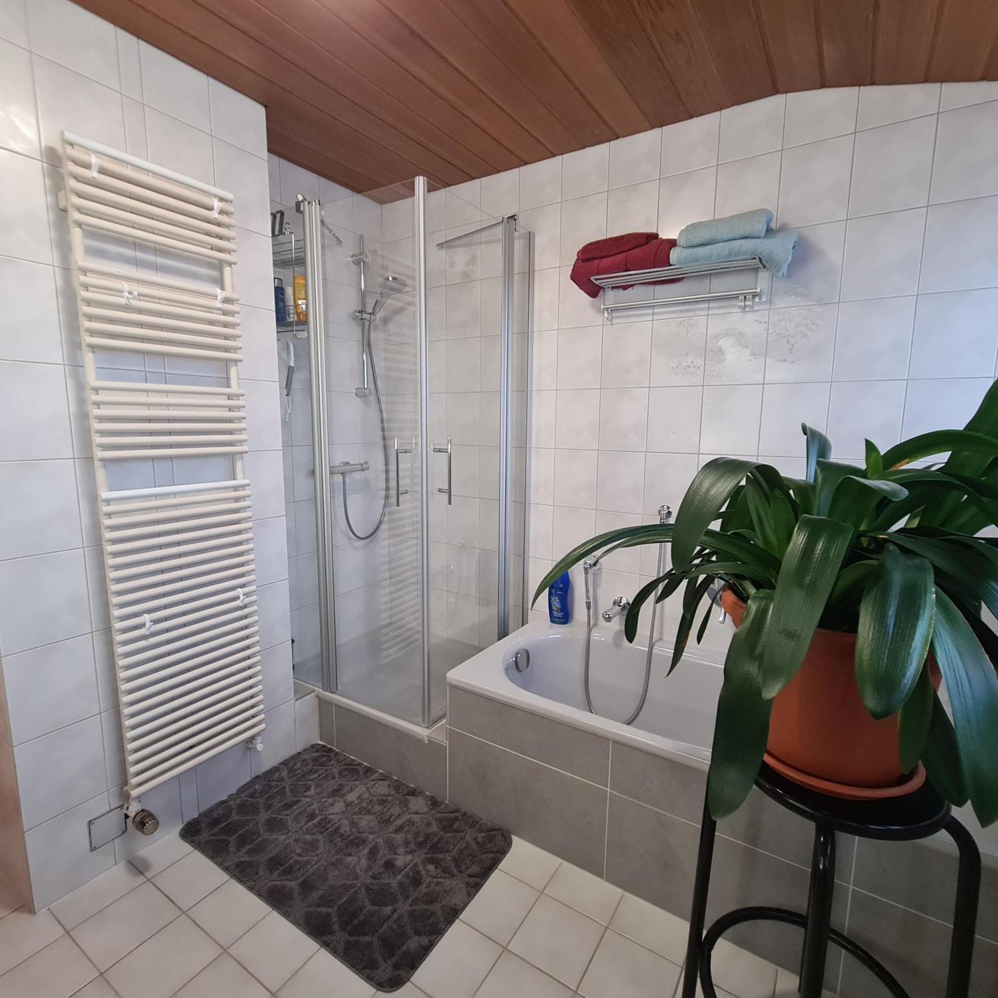 Gemuetliche 120 Qm Ferienwohnung Mit Balkon Adelsdorf Luaran gambar