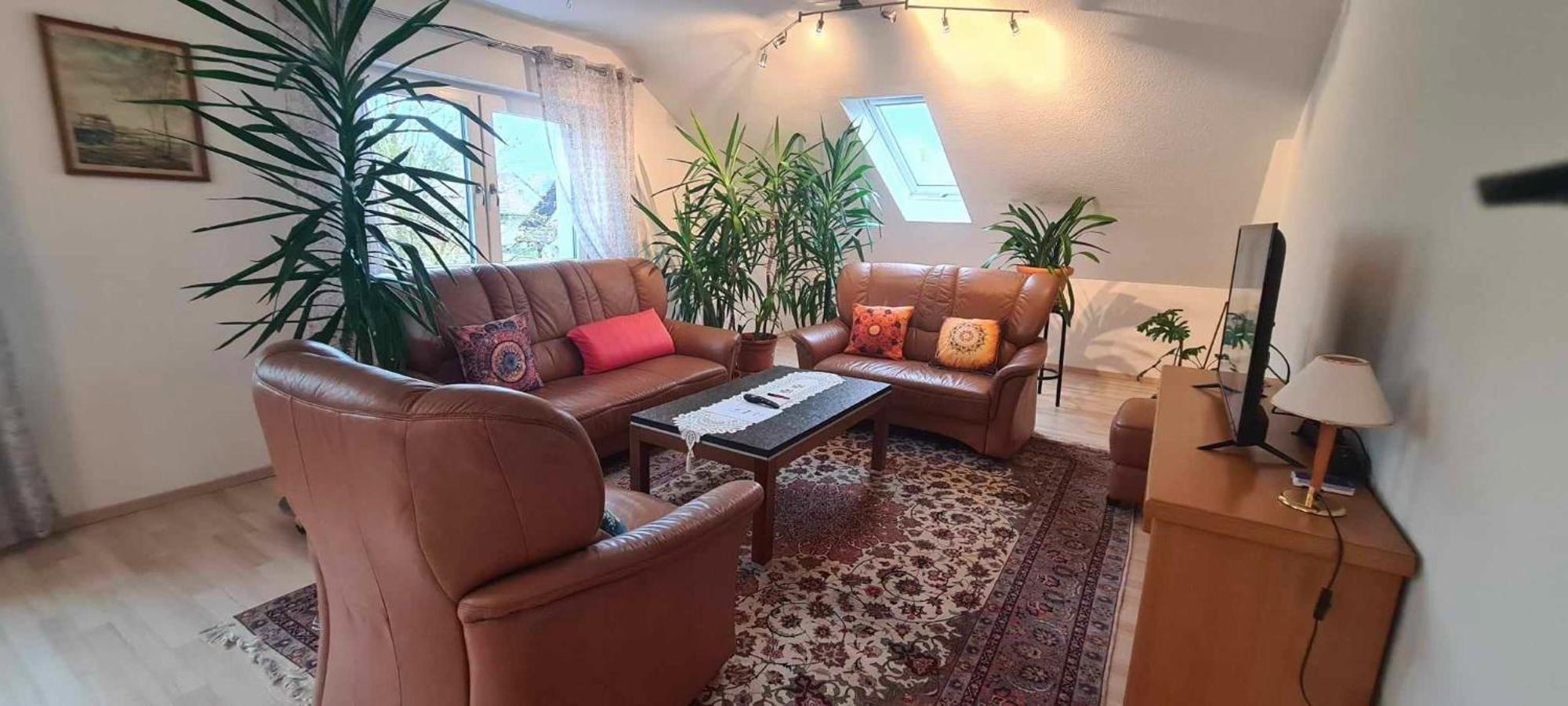 Gemuetliche 120 Qm Ferienwohnung Mit Balkon Adelsdorf Luaran gambar